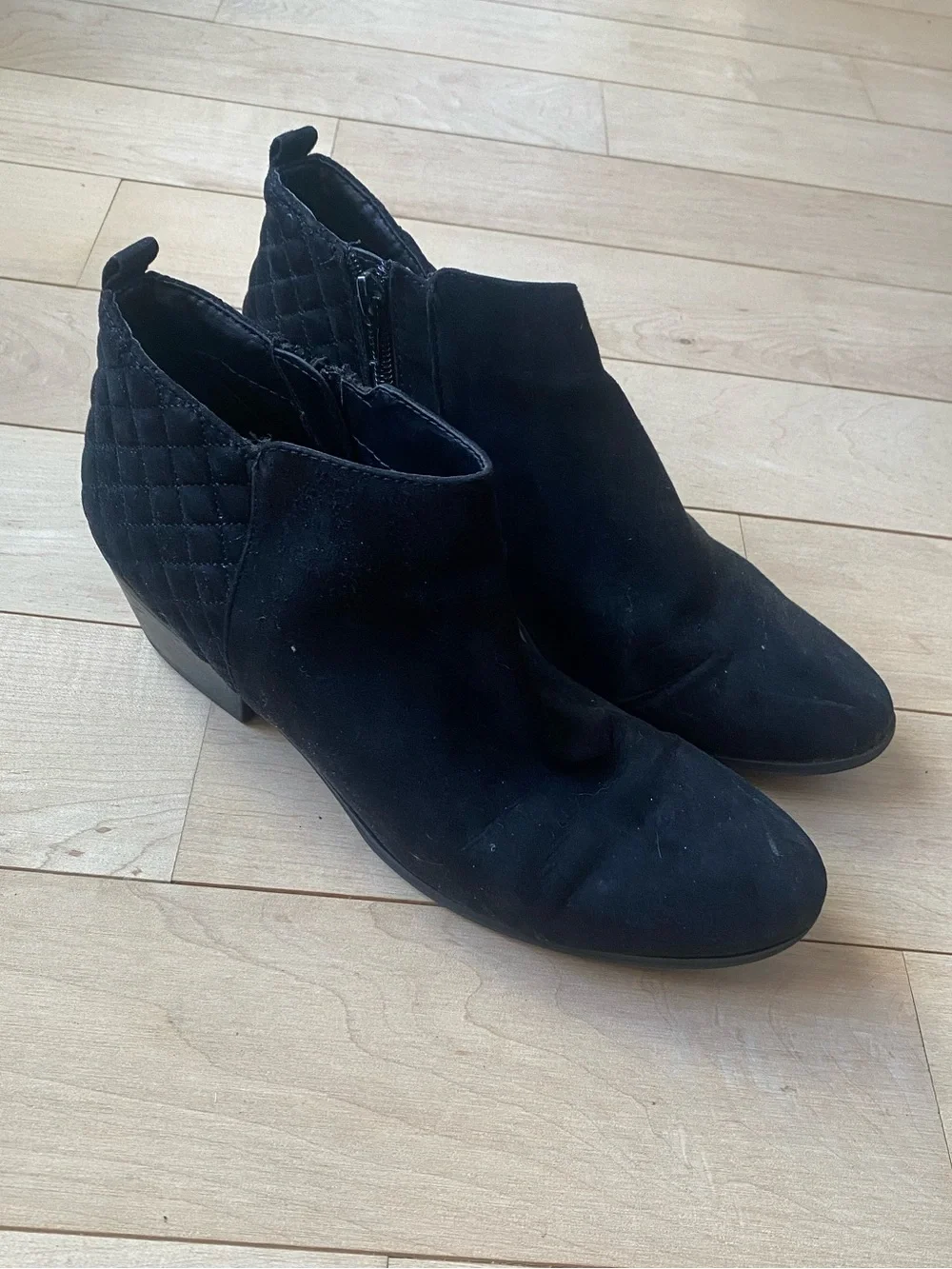 Style & Co. Womens Wessley Almond Toe Black Ankle  Boots Size 9